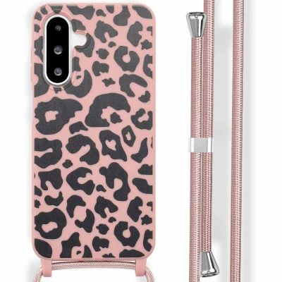 Afbeelding van Samsung Galaxy A26 Hoesje Siliconen en TPU (zacht) imoshion Softcase/Koordhoesje/Backcover Animal Pink Telefoonhoesje