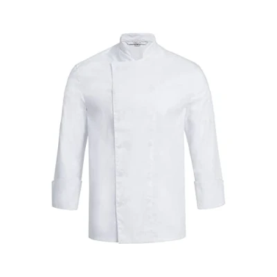 Afbeelding van GREIFF Gastro Moda 5580 Basic Koksjas voor heren, regular fit, wit, S