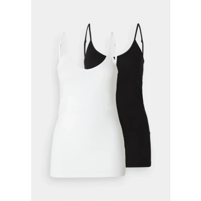 Afbeelding van Vero Moda Tall Vmmaxi MY SOFT Singlet 2 PACK Top, Dames, Maat: XS, Black/bright white