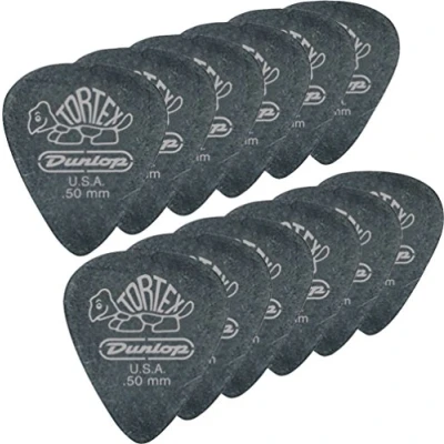 Afbeelding van Dunlop Tortex Pitch Black Standard 0.88mm 12 pack plectrumset zwart