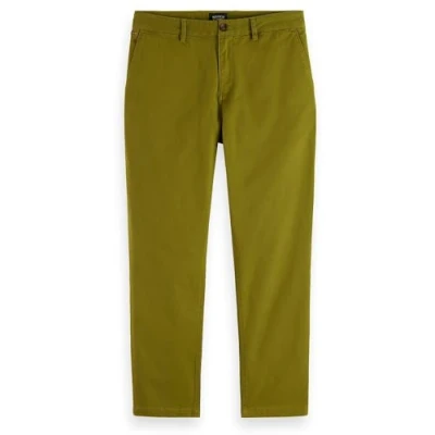 Afbeelding van Scotch &amp; Soda Drift Regular Tapered Chino, Heren, Maat: 29x32, Moss green