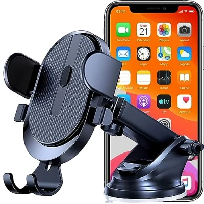 Afbeelding van Retoo Mobiele telefoonhouder voor in de auto, autotelefoonhouder met zuignap dashboard, ruit, bureau, universele auto&#039;s, compatibel alle smartphones