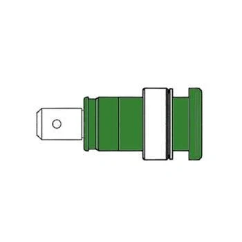 Afbeelding van GEISOLEERDE INBOUWBUS 4mm, AANRAAKVEILIG / GROEN (SEB 2620 F6,3) Hir