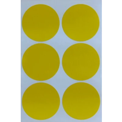 Afbeelding van Royal Green Ronde gele 50 mm stippenlabels voor multifunctioneel (50 cm) Geweldig potten en opslagidentificatie, 180 stuks