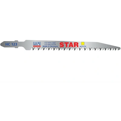 Afbeelding van Wilpu HC 123 decoupeerzaagblad hout en kunststof (Bosch T234X) 5 stuks
