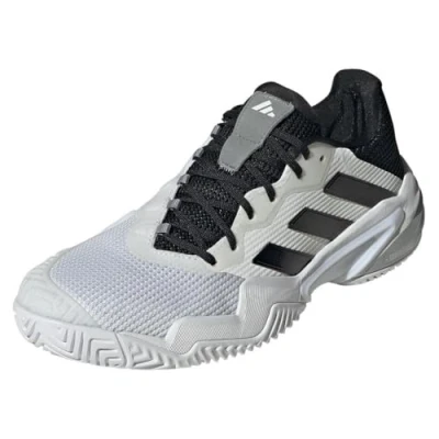 Afbeelding van adidas Performance Barricade 13 CL Tennisschoenen voor kleibanen, Heren, Maat: 46, Footwear white/core black/lucid red Textiel/ synthetisch