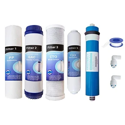 Afbeelding van Depurtek Genius 5 traps omgekeerde osmose membraan en 4 filters, 50 GPD TFC, voor /nafilter, universeel compatibel met