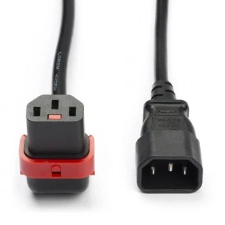 Afbeelding van C14 naar C13 kabel ACT 2 meter (Omhoog, IEC lock)