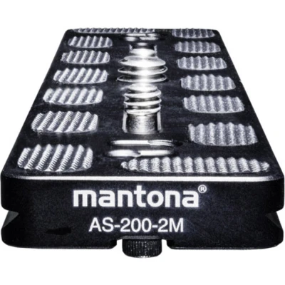 Afbeelding van Mantona AS 200 2M Schnellwechselplatte Snelwisselplaat Schroefdraad (buiten)=1/4, 3/8
