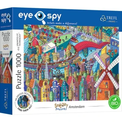 Afbeelding van Trefl Prime Eye Spy Sneaky Peakers Amsterdam puzzel 1000 stukjes