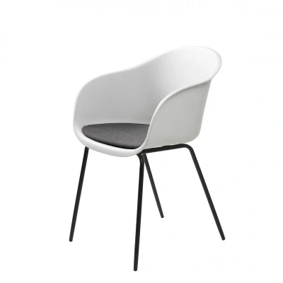 Afbeelding van Nordic Home Romeo armstoel wit Kunststof