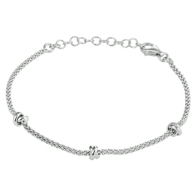 Afbeelding van Armband Zilver Knopen 4,5 mm x 13 19 cm lang