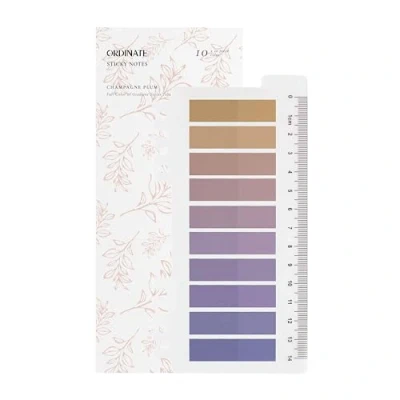 Afbeelding van Ordinate Sticky Notes, 200 stuks, transparante zelfklevende notitieblaadjes om te markeren, plakstrips, zijmarkeringen, esthetische notitieblaadjes, volledige kleur kleurverloop (D