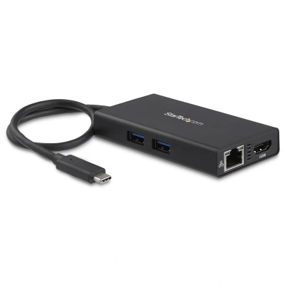 Afbeelding van StarTech.com USB C Multifunctionele adapter voor laptops Power Delivery 4K HDMI GbE 3.0