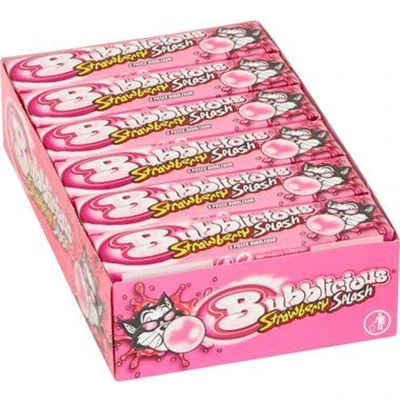 Afbeelding van Bubblicious Aardbei 18x