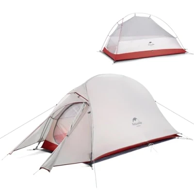 Afbeelding van Naturehike Cloud up 1 Persoons Koepeltent Ultralichte Tent Geschikt voor Kamperen en Wandelen (20D Gris)