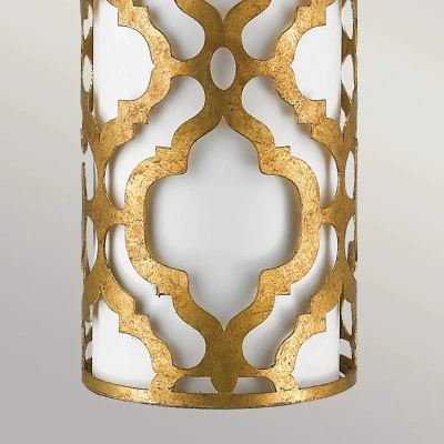 Afbeelding van Gilded Nola LED Tafellamp Arabella 1X E27 Max 60W Distressed Gold, Ivory Shade