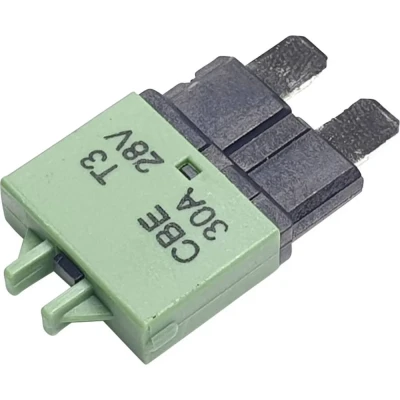 Afbeelding van Hansor Circuit Breaker Standard, type 3, Manual Reset, 30A CBE3 Series Zekeringautomaat standaard vlakzekering 30 A Groen 1 stuk(s)
