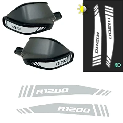 Afbeelding van Reflecterende stickers, 2 stuks, compatibel met Motorrad R 1200 GS en Adventure handbescherming (oranje)