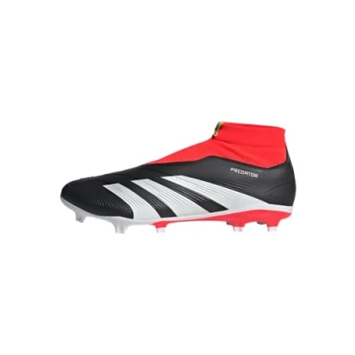 Afbeelding van adidas Performance Predator League Laceless FG Voetbalschoenen met kunststof noppen, Heren, Maat: 40 2/3, Core black/footwear white/solar red