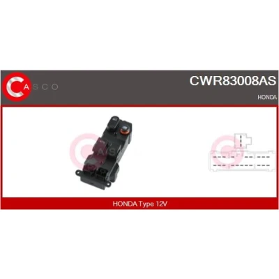 Afbeelding van SANDO SWR83008.0 Schakelaar, raamopener Voor HONDA: Jazz Hatchback (GD, GE3, GE2) 1.3 iDSI, 1.4, 1.2 i DSI, 1.5, 1.4 1.5 iDSi 2002 2008