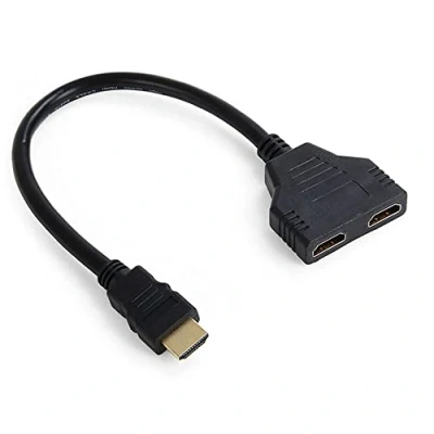 Afbeelding van JSER HDMI Mannetje naar 2 Vrouwelijke 1 In Uit Splitter Kabel Adapter Converter