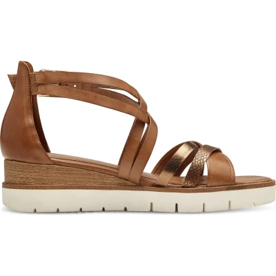 Afbeelding van Tamaris Sandalen Plat Cognac Maat 40