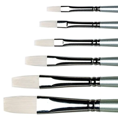 Afbeelding van Winsor &amp; Newton 5522008 Artisan synthetisch penseel met kenmerken van varkenshaar, robuust en duurzaam, perfect voor stroperige olieverf Rond Nr. 8,