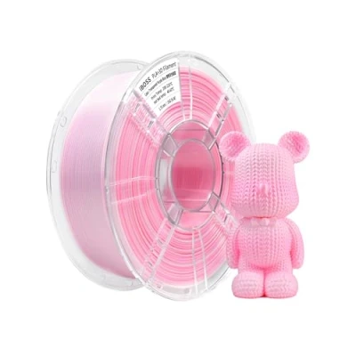 Afbeelding van iBOSS Zijde Gradient PLA Plus (PLA+) 3D printerfilament 1,75 +/ 0,02 mm, 1 kg spoel, tweekleurig Pro filament, geschikt voor de meeste FDM printers, kleurverloop roze wit