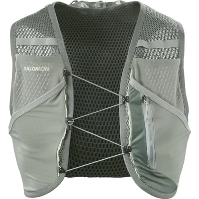 Afbeelding van Salomon Active Skin 8 Compatibel met kolven Unisex Running Hydratatie Vest Wandelpad, Precision Fit, 8L Fit en Geoptimaliseerde Opslag, Groen, L