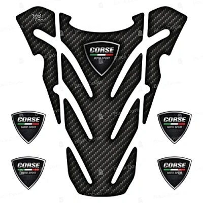 Afbeelding van Tankpad, 3D sticker, compatibel met/vervanging voor Ducati Monster 696, 796, 821, 1100 tankpad