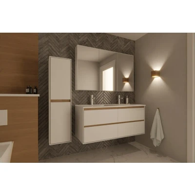Afbeelding van Differnz Providence badmeubelset 120cm wit