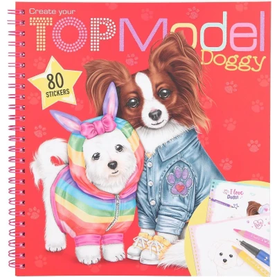 Afbeelding van TOPModel Kleur En Stickerboek Ontwerp Jouw Eigen Hond Doggy