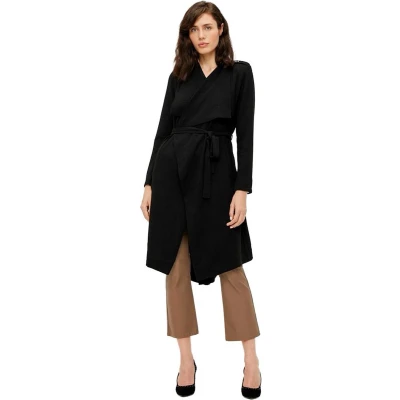 Afbeelding van Object Objannlee L/S NOOS Trenchcoat, Dames, Maat: 34, Black