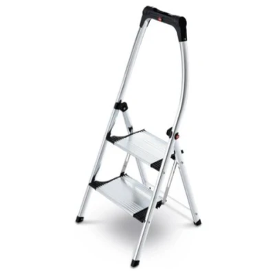 Afbeelding van Hailo 4302 301 K100 Topline Trap 2 Treden Zilver/Zwart