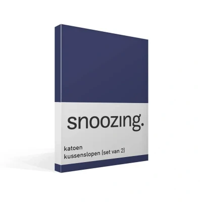 Afbeelding van Snoozing Kussensloop Katoen Set van 2 60x70 cm Navy