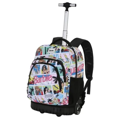 Afbeelding van Karactermania Barbie Comic FAN GTS Trolley rugzak, meerkleurig, 32 x 47 cm, inhoud 30 l, Veelkleurige Barbie, Eén maat, Rugzak