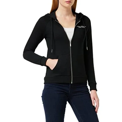 Afbeelding van Armani Exchange Felpa Sweater met rits, Dames, Maat: Large, Black