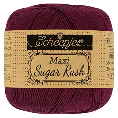 Afbeelding van Scheepjes 750 Bordeaux Maxi Sugar Rush Garen 1x50g