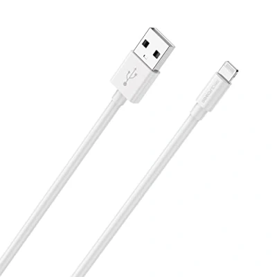 Afbeelding van RealPower USB kabel 2.0 A stekker, Apple Lightning stekker 1.00 m Wit 255649