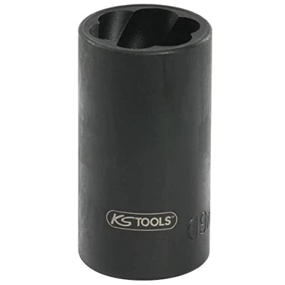 Afbeelding van KS Tools, Dopsleutel + dopmoer, 1/2&quot;&quot; Power Socket met spiraalprofiel, 15mm