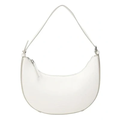 Afbeelding van Marc O&#039;Polo Leren Schoudertas Alvi Crossbody Bag White Cotton Crème