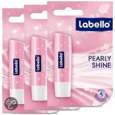 Afbeelding van Labello Pearly Shine Lippenbalsem 3 stuks Voordeelverpakking
