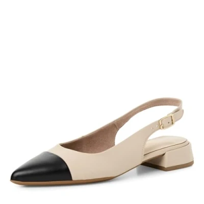 Afbeelding van Tamaris Klassieke pumps, Dames, Maat: 39, Ivory lea comb Leer en imitatieleer