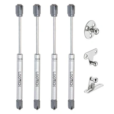 Afbeelding van LOOTICH 120N Automatische Dekselsteun Klepsteun voor Keukenkast Kastdeur Speelgoedkist Hydraulische veer Gaszuiger Zacht Sluitende Scharnieren 4 Pcs