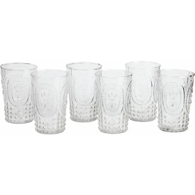 Afbeelding van LOBERON Glas set van 6 Fleury helder