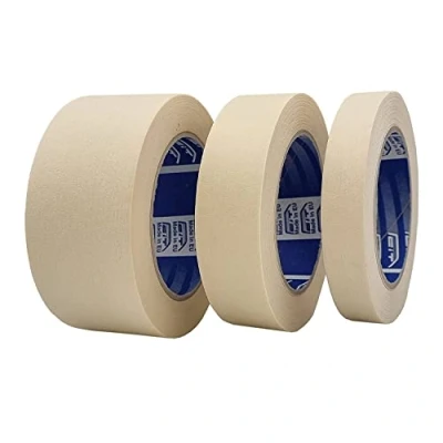 Afbeelding van ACIT Kit 3 schildertape 19 mm + 30 50 mm, papiertape, Afplakband Breed, Rollen