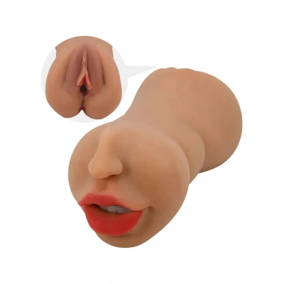 Afbeelding van Crazy Bull Zoey Premium Masturbator met Twee Ingangen Medium Huidskleur