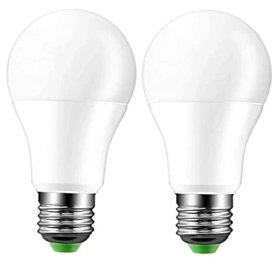 Afbeelding van Konesky LED gloeilamp, schemeringssensor, 2 stuks, 8 W, koudwit, 5700 K, Dusk to Dawn Light peer/automatische uitschakeling, 1000 lm, E27, lampen voor binnen en buiten