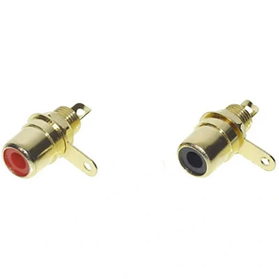 Afbeelding van TRU COMPONENTS 1601055 Cinch connector Bus, inbouw Aantal polen: 2 Mono Rood, Zwart stuk(s)